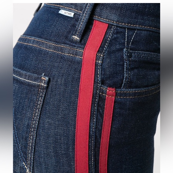 Mother Insider Crop Step Fray speed racer jeans 25 - Picture 6 of 14